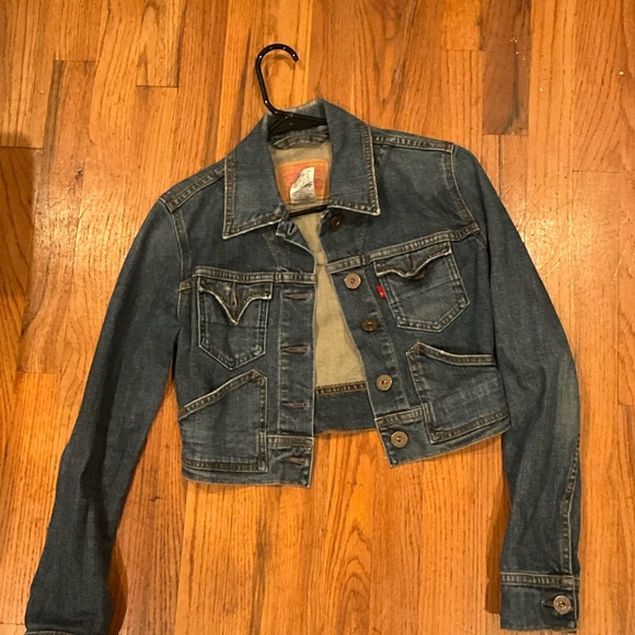 Levi’s cropped denim jacket let - Picture 1 of 6